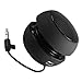 WAONIQ Mini Portable 3.5mm Speaker Strong Built-in Battery for Mobile Phones MP3 PC Laptop (Black)