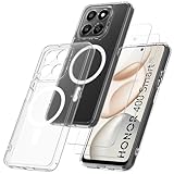 [Compatibilité] Cet étui magnétique Etui Translucide Mat Arrière avec 2 pour Verres Trempés , est uniquement compatible avec pour Honor 400 Smart 5G, veuillez confirmer le modèle de votre téléphone avant d'acheter.
