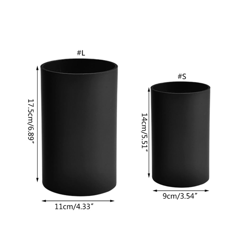 Lar - Soporte para cubiertos de cocina, color negro
