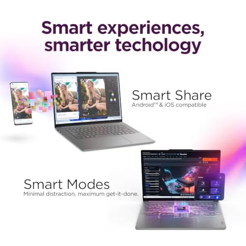 Image of Lenovo Slim 7i Aura Edition AI Laptop (15.3 inch QHD+ 120Hz Touchscreen, Intel Core Ultra 7 258V, 32GB DDR5, 1TB SSD), Arc 140V GPU, Backlit, Copilot+ PC, 1080P IR Webcam, Wi-Fi 7, Win 11 Home, Luna Grey