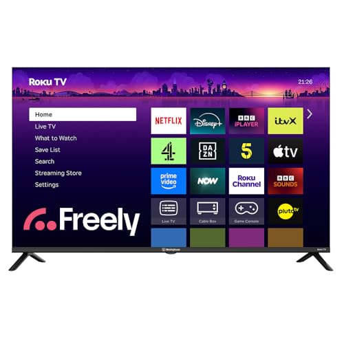 Image of Westinghouse 43 Inch Freely 4K Ultra HD Smart TV,Sports Mode with Freely, Disney +,HDR, Dolby Audio, Voice Control,Built-in Hi-View AI Engine for Living Room or Home Theatre