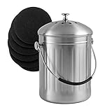 dizi248 Filtro de Compost Redondo y Cuadrado Algodón, filtros de contenedor de Compost Filtros de Compost de Cocina Filtros de Repuesto de Repuesto