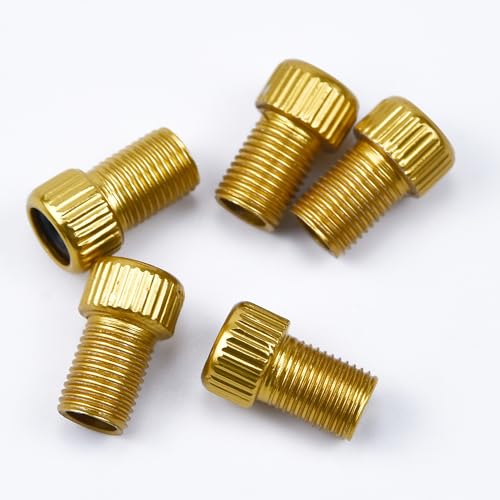 Image of 5 Pack Presta to Schrader Valve Adapter for Bike, Convert Presta to Schrader Adaptor for Bike, Convert Presta to Schrader Adaptor for Bike