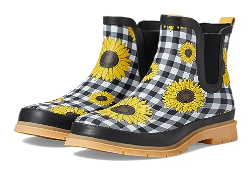 Image of Western Chief Women's Waterproof Pull-On Chelsea Rain Boot with Fun Prints | Ladies slip-on ankle boots with rubber sole, cushioned EVA insole, built for wet days and styled for any occasion