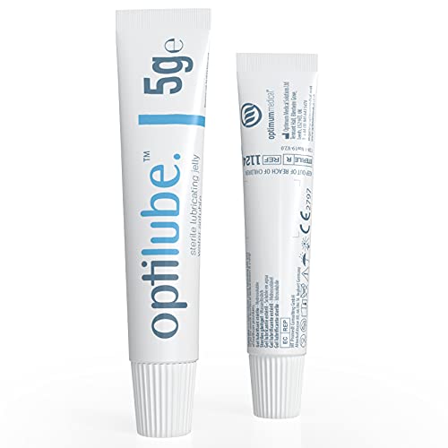 Optilube Tubetto (X1) - Gelatina Lubrificante Sterile In 5G, 42G, 82G E 113G Tubi, Solubile In Acqua Con Tappo A Clip Facile Da Usare (Tubo 5G - Scato