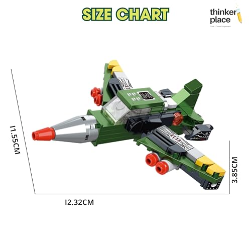 Image of STEM Armored Vehicle Building Blocks Set (97 Pcs) | DIY Lightning Fighter Jet Toy for Kids 7+ Years (Boys & Girls) | Educational Construction | Creativity & Action Play Toy