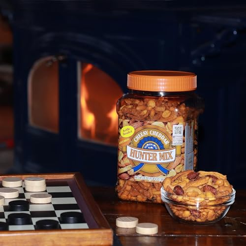 Image of Southern Style Nuts Cheesy Cheddar Hunter Bulk Trail Mix, 20 oz (Pack of 1), Roasted Peanuts, Sesame Sticks, Corn Sticks, Almonds & Cashews, Mixed Nuts, Snacks for Adults & Kids