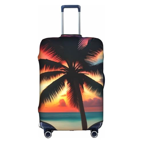 Housse de protection pour grande valise XL extensible motif tropical