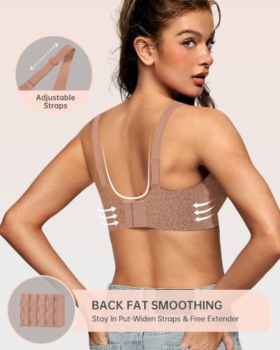 Image of OEAK Womens Jelly Bras Wireless Deep V Bralette Comfy Push Up Tshirt Bras