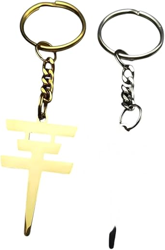 New 2026 Stainless Steel Tokio Hotel Key Chain For Men Women Hip Hop Rock Gold Color-Romantic Couple Ring, Great Gift Idea For Valentines Day Perfect For Gift For Special Occasions