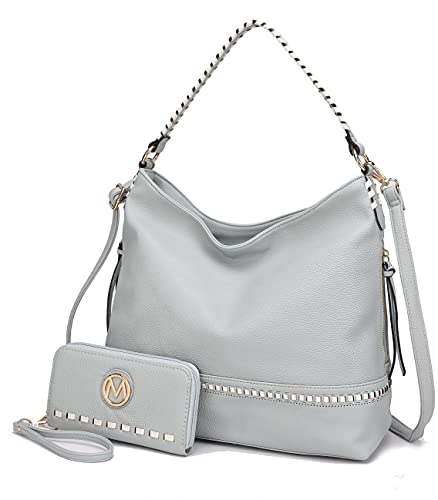 Image of MKF Collection Shoulder Bag for Women, Vegan Leather Top-Handle Crossbody Bag Handbag Purse by Mia K