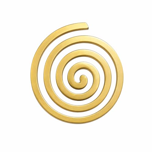 Image of Brass Plain Helix |Size- 4 Inch Approx |Weight- 200gm Approx | Energy Booster Vastu Remedy | Vastu Helix Remedy for Zone Correction | Zonal Placement - NW | Pack of 1