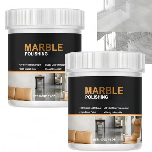 2-Piece Granite Cleaner & Polish Kit for Marble, Quartz & Stone Surfaces