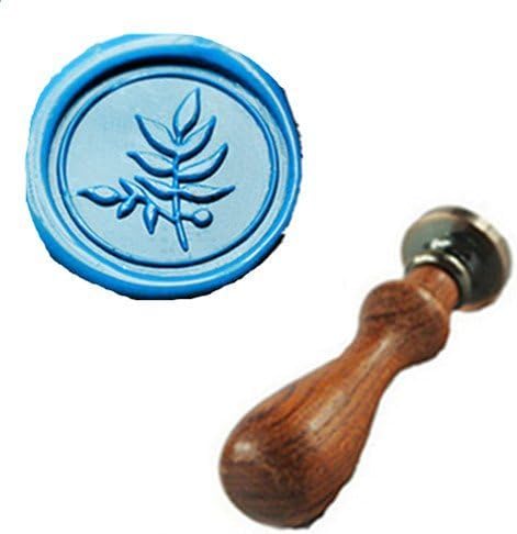 MDLG Vintage Fine Leaf Wax Seal Sealing Stamp Embellishment Wedding Invitation Card Snail Mail Gift Wrapping Wine Package Great Christmas Gift Idea Plant Nature Wax Seal Stamp Set