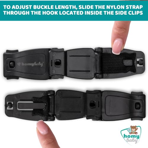 Miniatura 6 de Homybaby Hebilla Para Silla De Bebé - Evita Que El Niño Saque Los Brazos Del Arnés Gancho Agrupador Infantil Clip Sistema Antiescape Para Silla Infantil, Trona Y Carro.