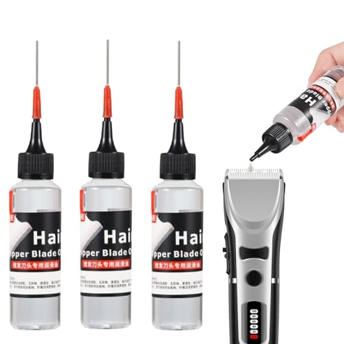 3 hårklippningsolja, oljesmörjolja, 60 ml olja för klippare och trimmare, rostbeständig hårtrimmer olja, luktfri, friktionsreducerande trimmerolja