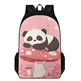 Photo Gallery aplkyhs zaini per bambini casual scuola borse grande capacità bookbag con bottiglie tasche laterali, panda ai funghi, taglia unica Photo Gallery aplkyhs zaini per bambini casual scuola borse grande capacità bookbag con bottiglie tasche laterali, panda ai funghi, taglia unica