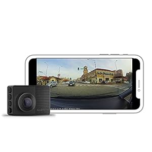 Garmin Dash Cam 67W, 1440p and Extra-Wide 180-degree FOV, Monitor Your Vehicle While Away w/ New Connected Features, Voice Control, Compact and Discreet, Includes Memory Card (Renewed)