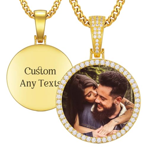 Chain Pendant Picture Chain Necklace for Men Memory Pendants Angel Wing Necklacewith Pendant Customized Gifts for Her 18k Gold Hip Hop Jewelry