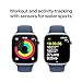 Apple Watch Series 10 [GPS 46mm case] Smartwatch with Silver Aluminum Case with Denim Sport Band - M/L. Fitness Tracker, ECG App, Always-On Retina Display, Water Resistant