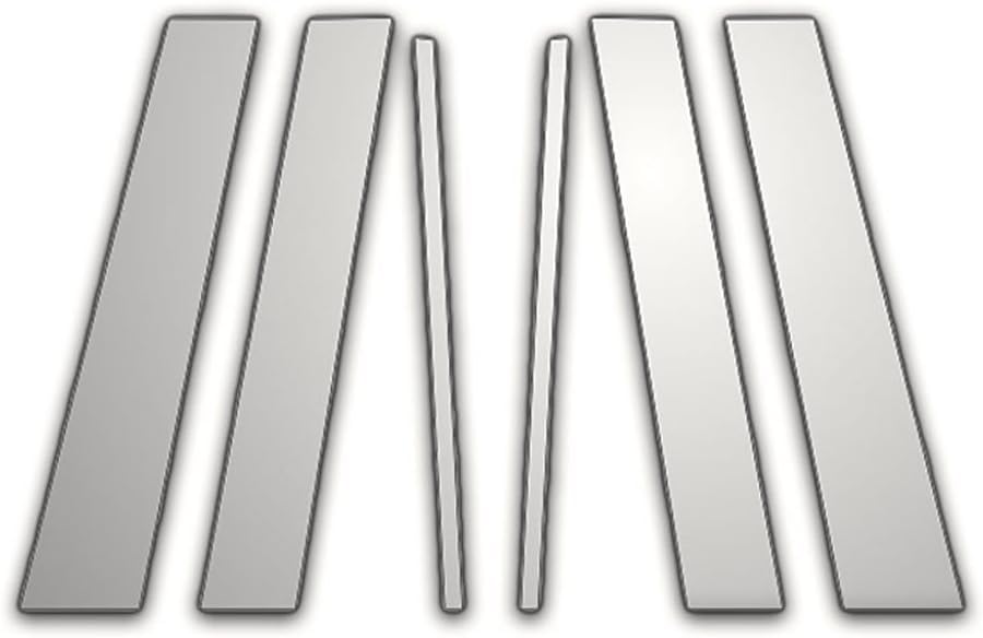 6pc. Chrome Pillar Trim Covers for Cadillac Deville/DTS 2000-2011