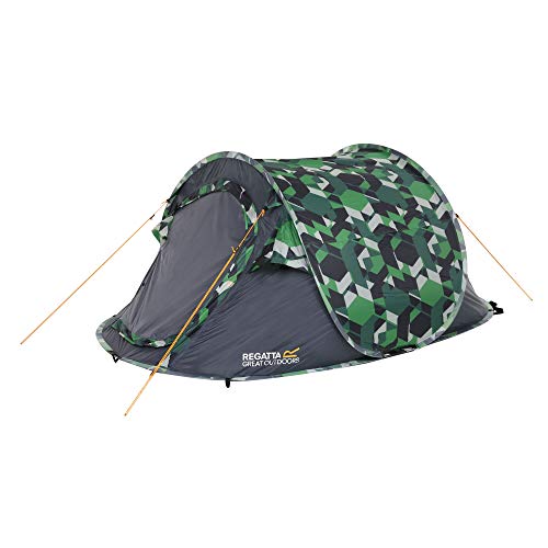 Regatta Unisex Adult Malawi 2 Printed 2 Man Pop Up Camping Festival Tent -...