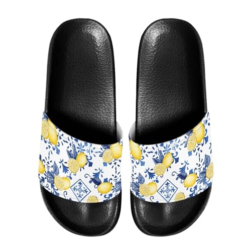 Image of Footwear for Mens Open Toe Athletic Sandals Anti-Slip Sole Slide Sandals Pillow House Flat Shoes Comfortable Slip On Slippers for Indoor & Outdoor