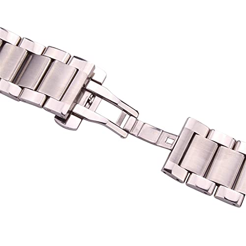 Bandouges de montre de qualité supérieure en acier massif 316L argenté pour montre de luxe