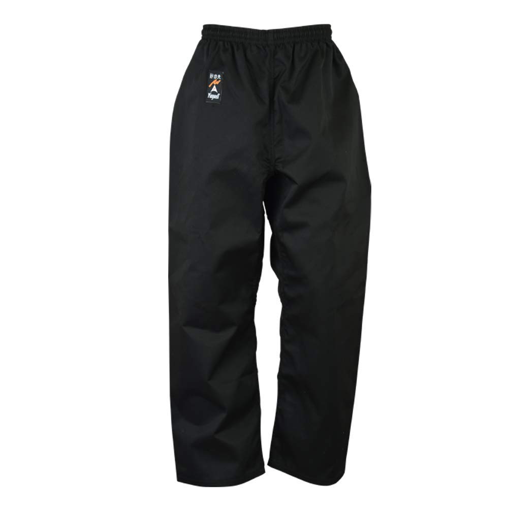 PlaywellMartial Arts Karate Black 100% Cotton Medium Weight Trousers - 9oz - NEW