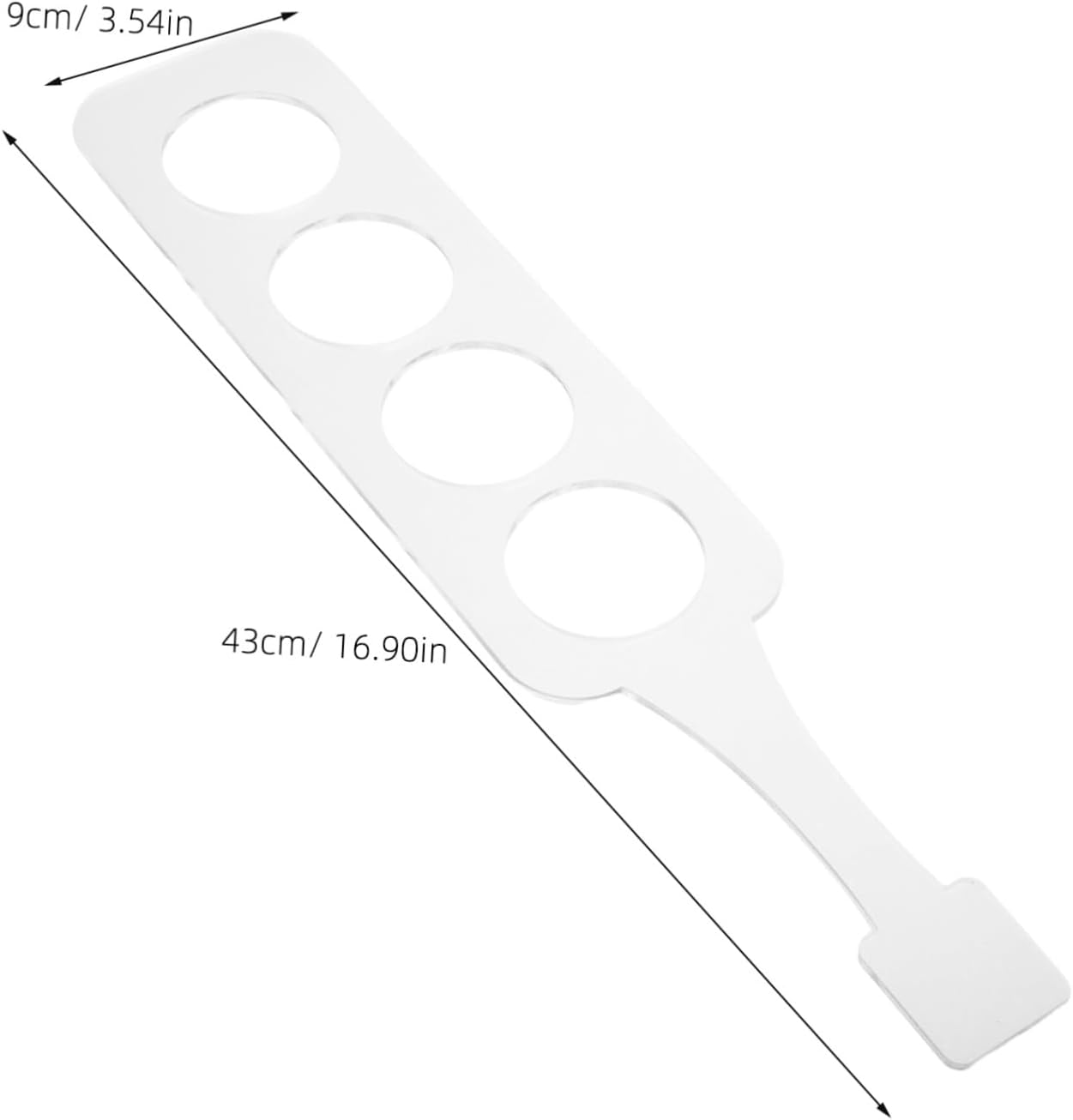 STOBOK Router Template Clear Acrylic Cutting for Precise Bottle Cutting of Wine Beer and Whiskey Lightweight and Versatile Acrylic Templates for Easy Use Parties