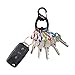 Nite Ize Keyrack, Stainless Steel Carabiner Key Chain with Bottle Opener + 6 Colorful Plastic S-Biners To Hold + Identify Keys, Black, One Size