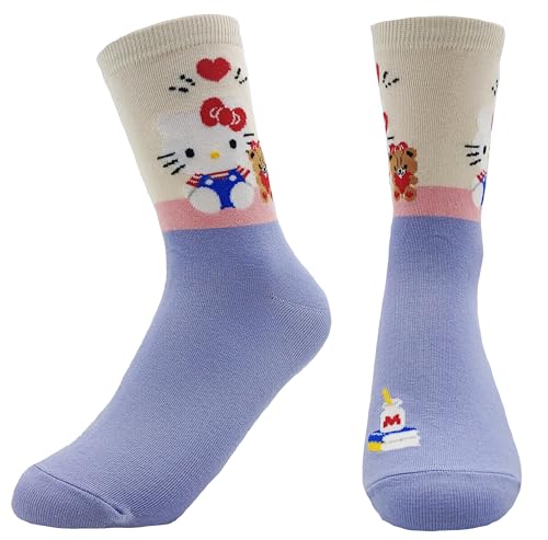 Image of JJMax Women's Kitty Cute Cartoon Cotton Blend Ankle Socks Sets