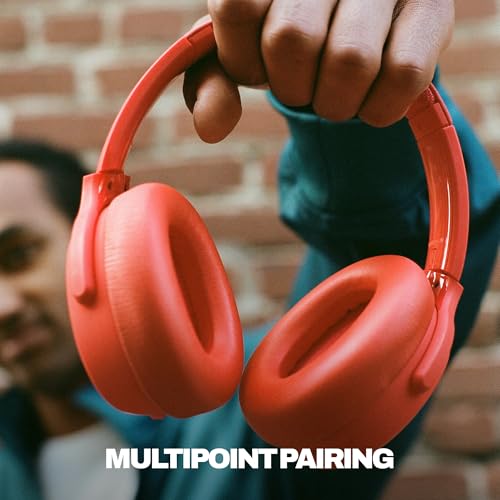 Image of Skullcandy Crusher ANC 2 Wireless Bluetooth Over-Ear Headphones with Active Noise Cancellation, Adjustable Sensory Bass, 50Hr Battery, 40 mm Drivers, Multipoint Pairing, Built-in Mic-Plasma