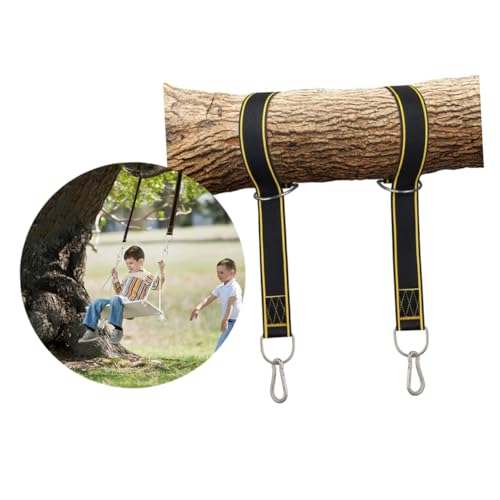 CIYODO Sturdy Tree Hanging Straps 2pcs 150cm Nylon Carabiner Hooks for Hammock Swing