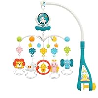 メッシュベビーベッド メリー付き 折りたたみベビーベッドにも対応♪ やわらかガラガラメリー