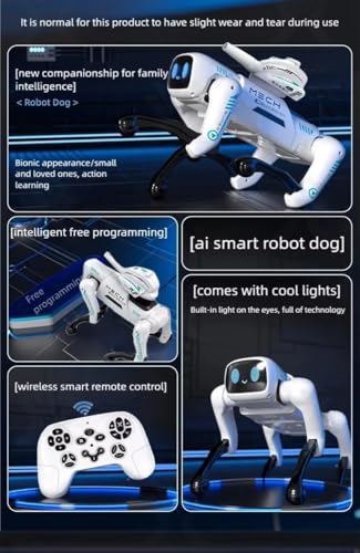 Image of AI Smart Robot Dog Toy 2-in-1 Programmable RC & App Control | Voice Command, Music, Dancing, Storytelling, Water-Bomb Launcher | Interactive STEM Educational Puppy for Kids 6-12