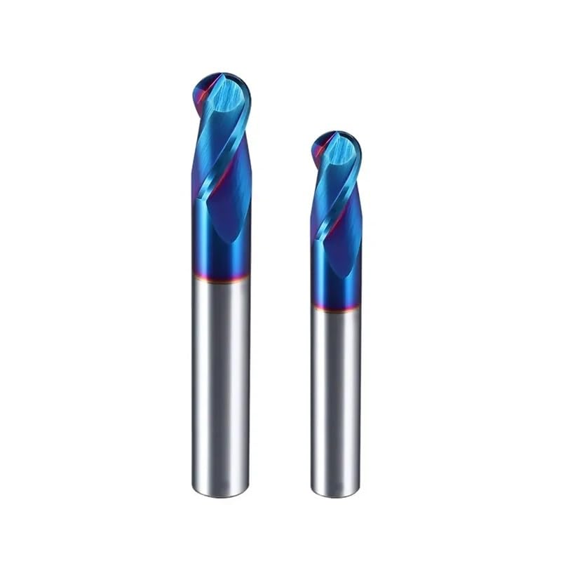 1 szt. HRC45 55 65 2-ostrzowy frez kulisty z węglika wolframu, CNC, R0,5, 6 mm, 8, 10, FREZ DO METALU(COLOR,R8X16DX100L)