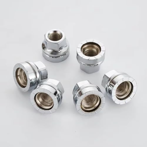 Tuercas planas para ruedas de coche M14x1.5 tornillos para buje hexagonal 21 mm 4