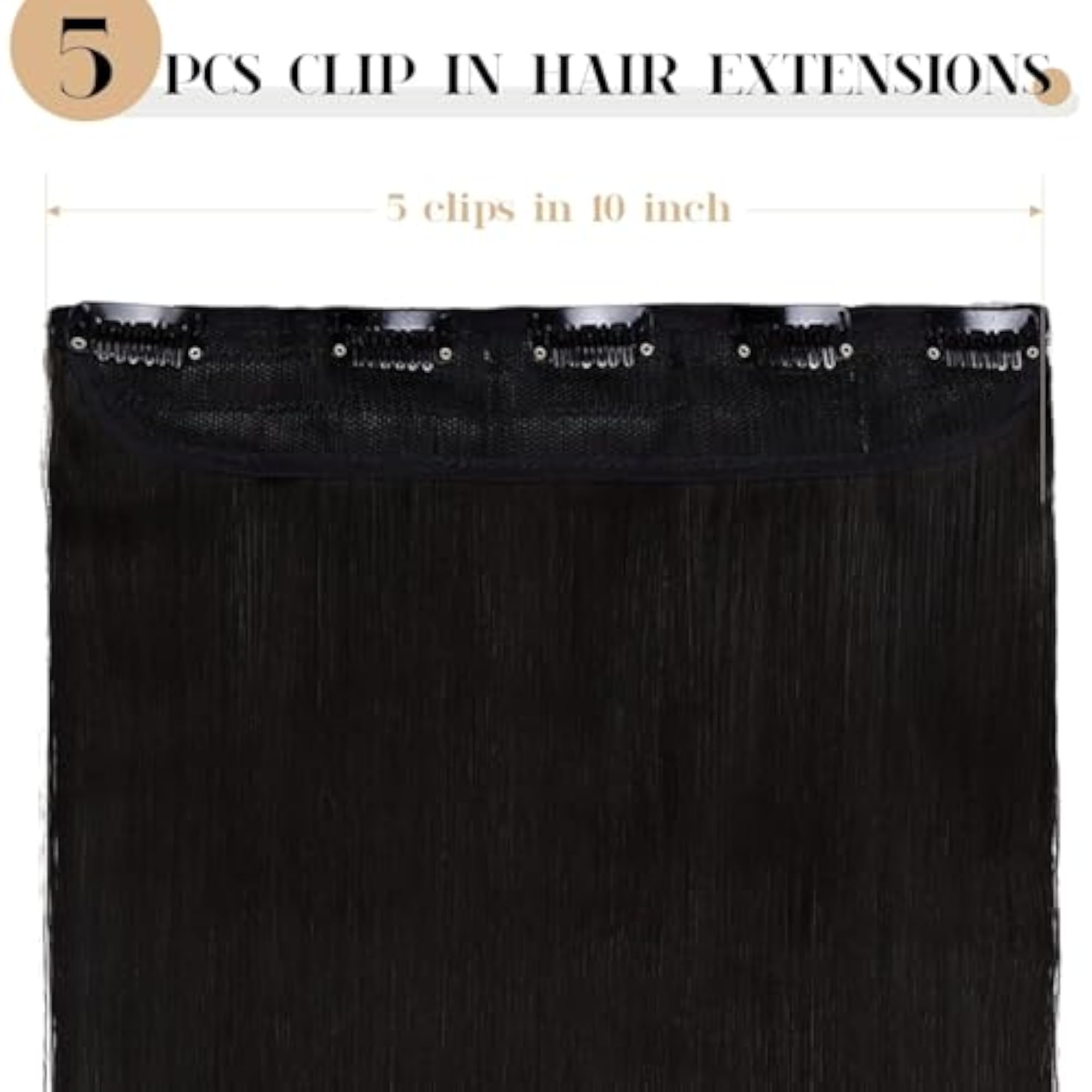 Curly/Wavy Dark Brown Hair Extensions for Women