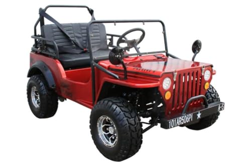 125CC Willys GO Kart | Venom | 125CC COOLSTER GO-Kart for Children, Young Adults | RED