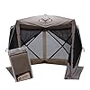   Gazelle-Tents-G5-5-Sided-Portable-Gazebo-Easy-Pop-Up-Hub-Screen-Tent-Waterproof-UV-Resistant-4-Person-Table-Desert-Sand-85-x-115-x-106-GK907-Includes-Free-3-Pack-of-Wind-Panels