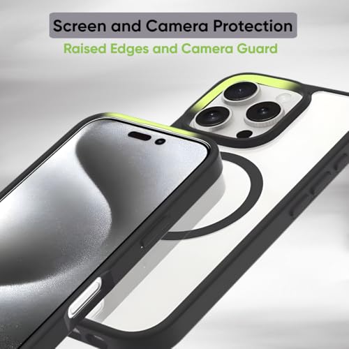 Image of Silicone Back Cover Case for iPhone Offers Mag-Safe Compatibility (iPhone 16 Pro Max (Black))