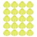 20PCS Soccer Mini Disc Cones Set, Football Training Markers PE Sports Training Disc Cone Set for Sports Training, Football, Basketball, Skating, Outdoor Games(Yellow)