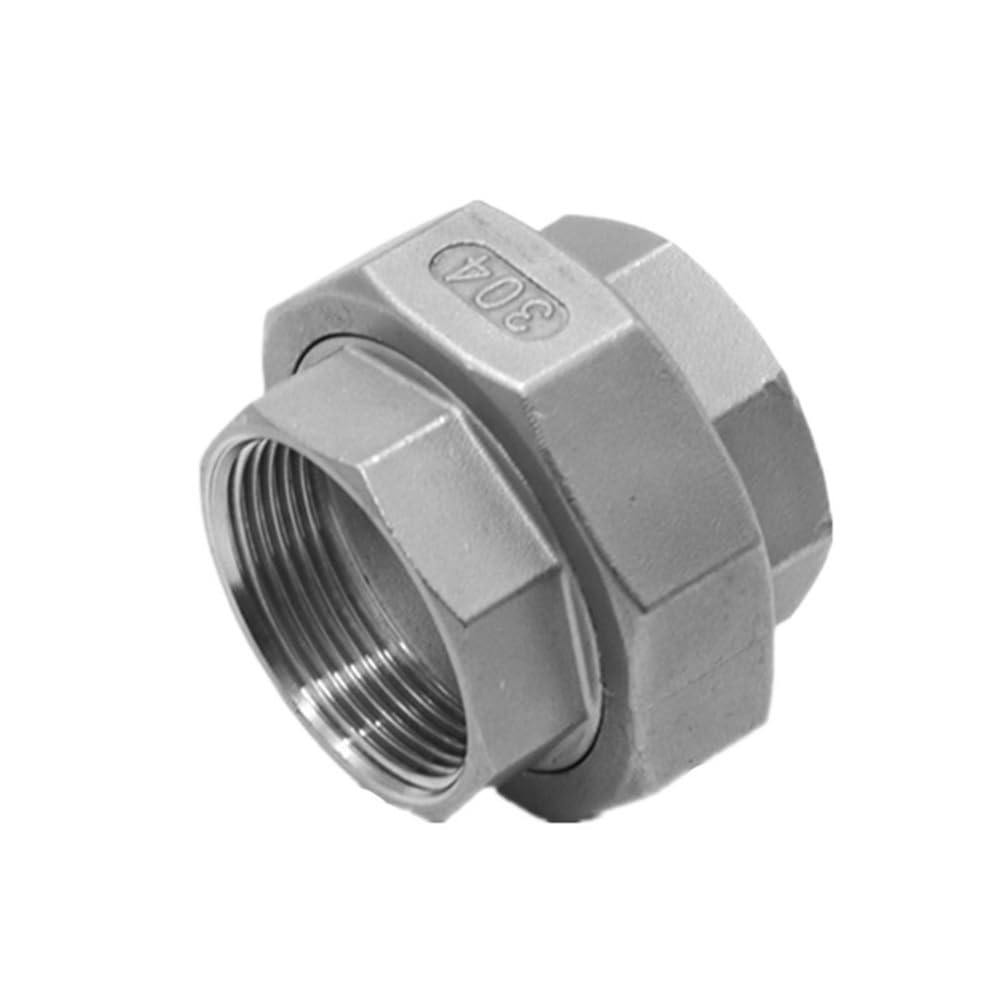 Gaojudaf Women's One Color Threaded Pipe Fitting 1Inch Malleable Straight Union Coupling Pipe Fittings, Ss304 Threaded Water Tube Adapter