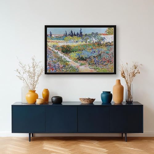 Impression sur toile Jardin à Arles Van Gogh 40x61cm tableau de salon