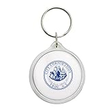 PORTE-CLÉS ROND. - SCEAU DE LA VILLE DE TROY - NEW YORK - ÉTATS-UNIS