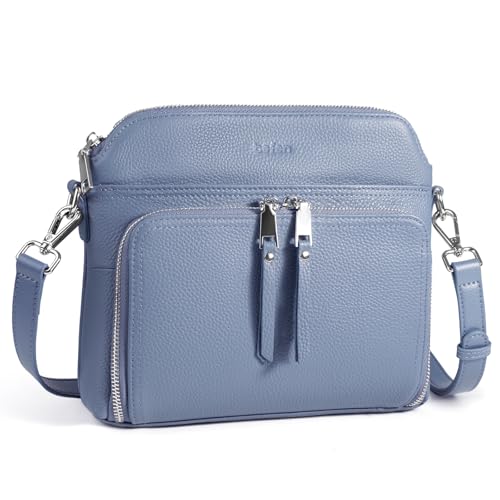 Image of befen Genuine Leather Crossbody Purses for Women, Women's Small Crossbody Shoulder Bag with Built in RFID Wallet