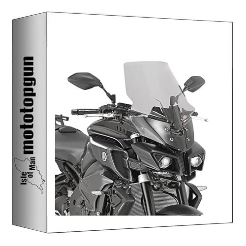 Bulle fumée D2129S Givi réduit la pression du vent sur Yamaha MT10