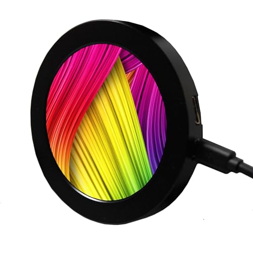 Image of VSDISPLAY 2.8 Inch Round LCD Display Screen 480x480 IPS for PC Computer Case Building CPU /GPU Temperature Sensor Panel DIY Accessories
