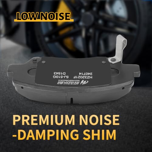 Image of Ceramic Front and Rear Brake Pads Set Compatible with Hyundai Elantra /Elantra Coupe /Elantra GT /Veloster;For 2014-2016 Kia Forte /Forte Koup(EX);2015-2016 Kia Forte5(EX);2016 Kia Forte5(LX)(D1543+D1544)